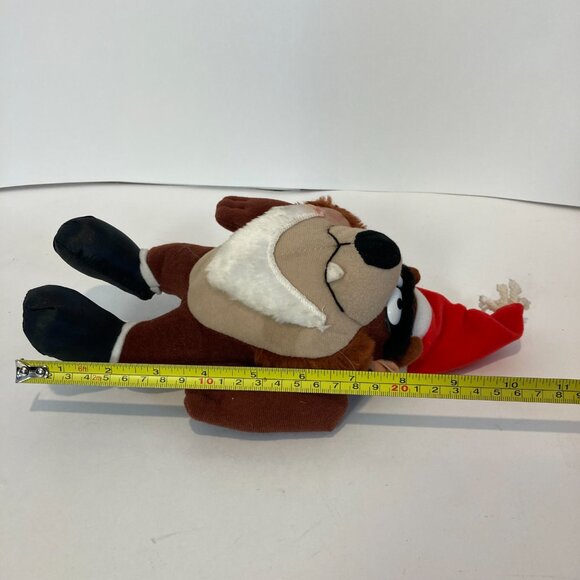 Vintage 1992 Looney Tunes Taz Christmas Plush McDonalds Kids Meal Stuffed Toy - Picture 8 of 10